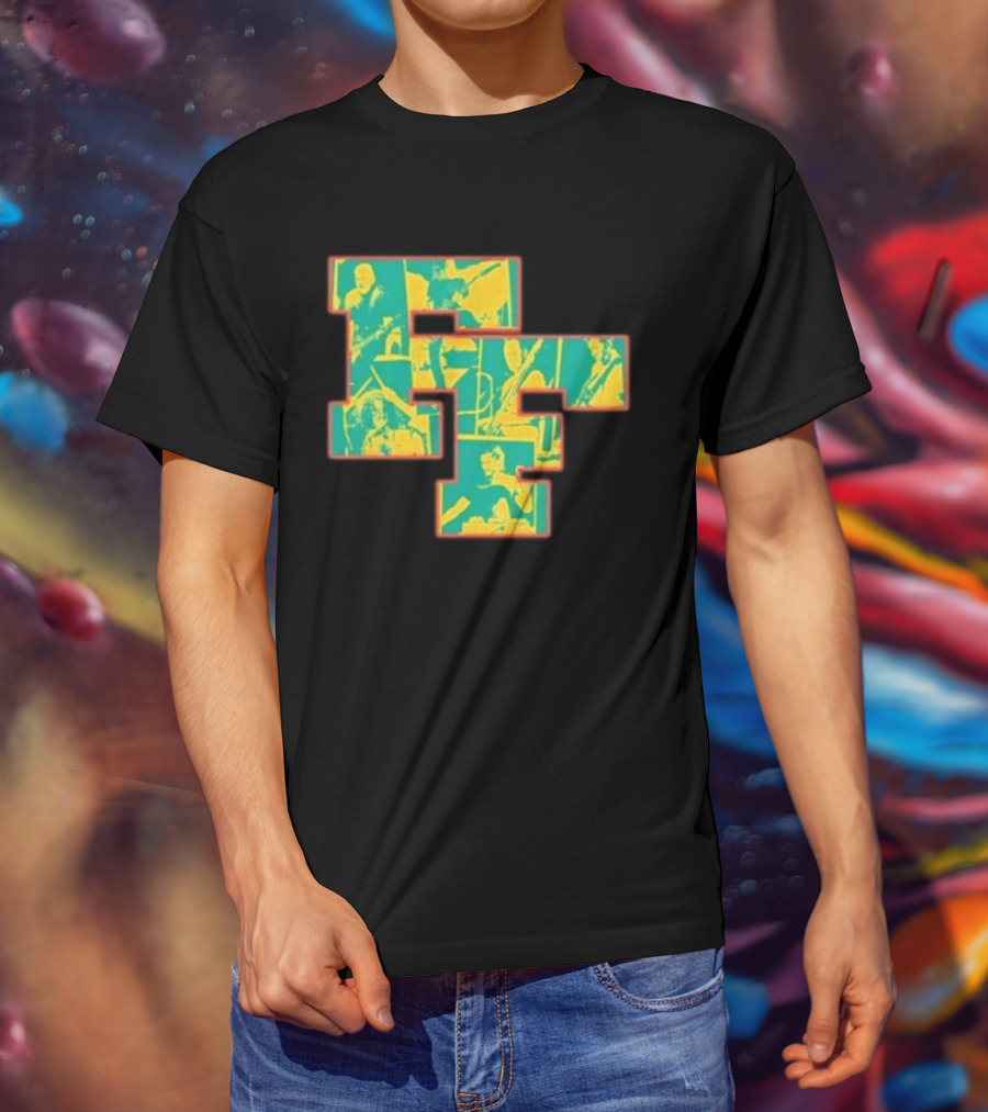 Foo Fighters 2026 FF Tasmania Tour Collage Imagery Of Band Members T-Shirt