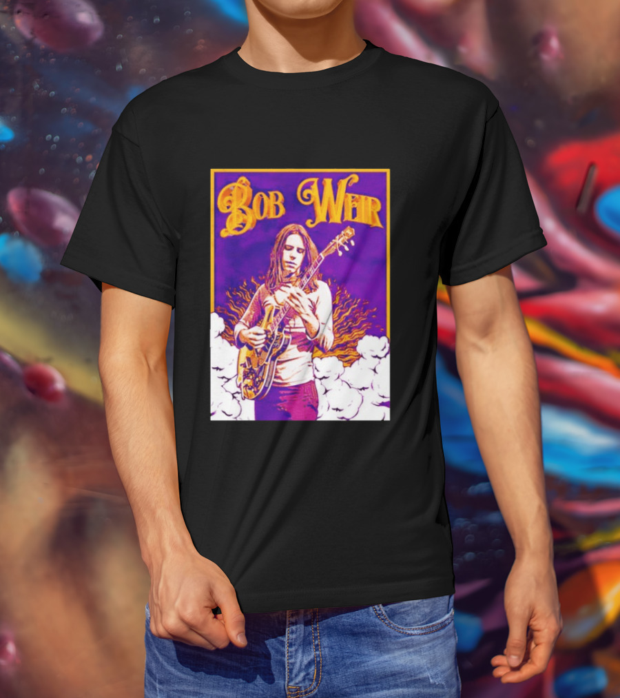 Bob Weir 1947 2026 Psychedelic Tribute Art With Guitar T-Shirt