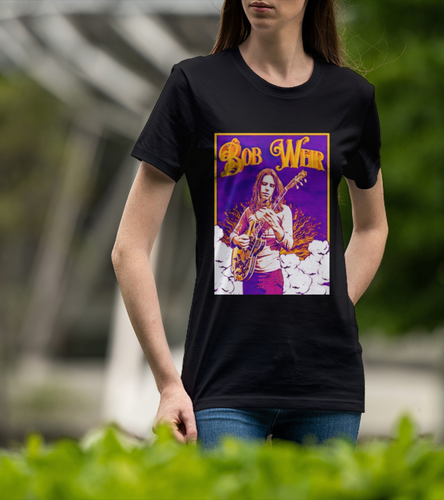 Bob Weir 1947 2026 Psychedelic Tribute Art With Guitar T-Shirt