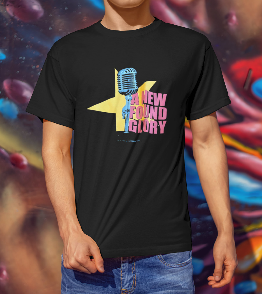 A New Found Glory Vintage Microphone Star T-Shirt