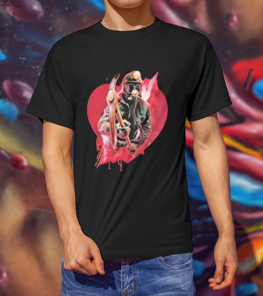 My Bloody Valentine 45th Anniversary Miner Heart T-Shirt