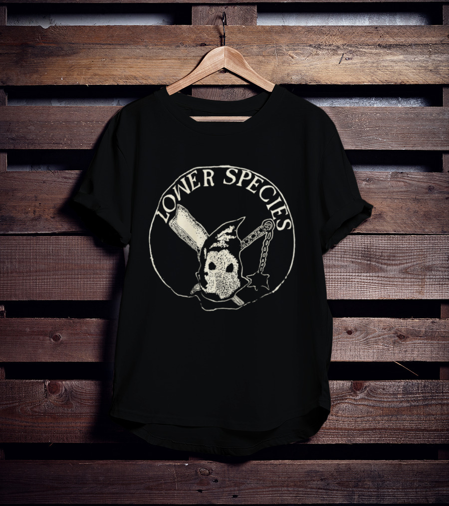 Lower Species Skull With Bat And Chain T-Shirt