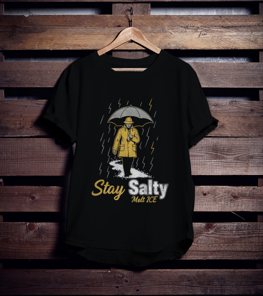 Stay Salty Melt ICE Anti Trump Political Umbrella Raincoat Protest T-Shirt