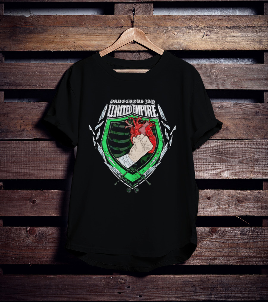 United Empire Dangerous Jay Fist Heart Crest T-Shirt