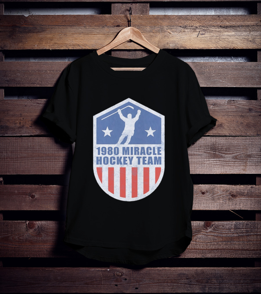 1980 Miracle Hockey Team USA Victory Stars And Stripes T-Shirt