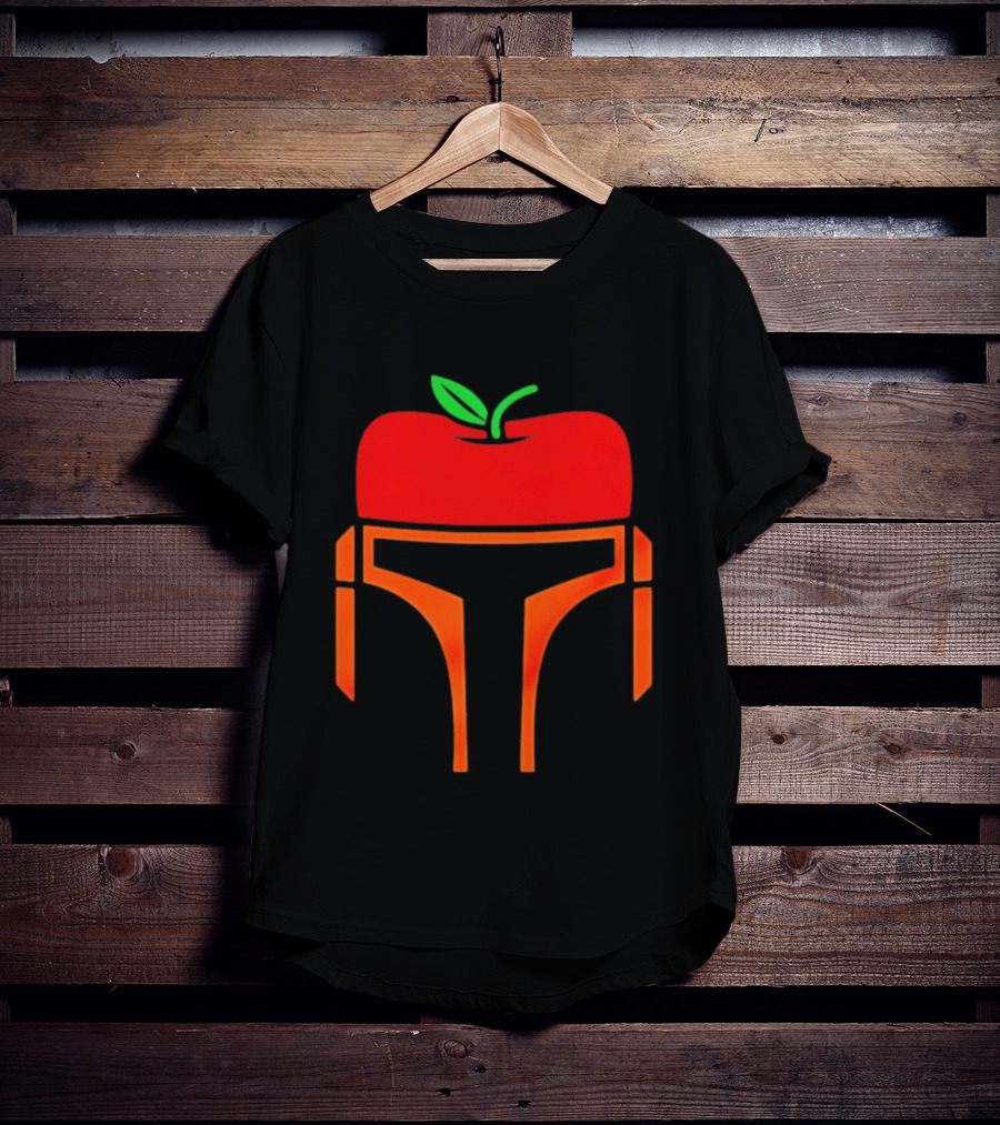 Bounty Hunter Helmet Apple Fusion T-Shirt