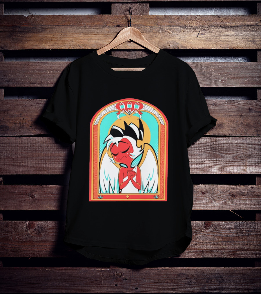 Helluva Boss Saint Fuckass Angel Character Image T-Shirt