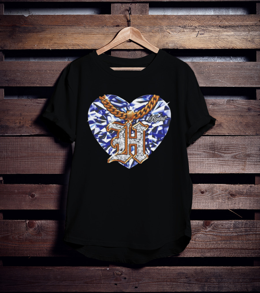 HYDRO Heart Diamond Chain Letter H T-Shirt