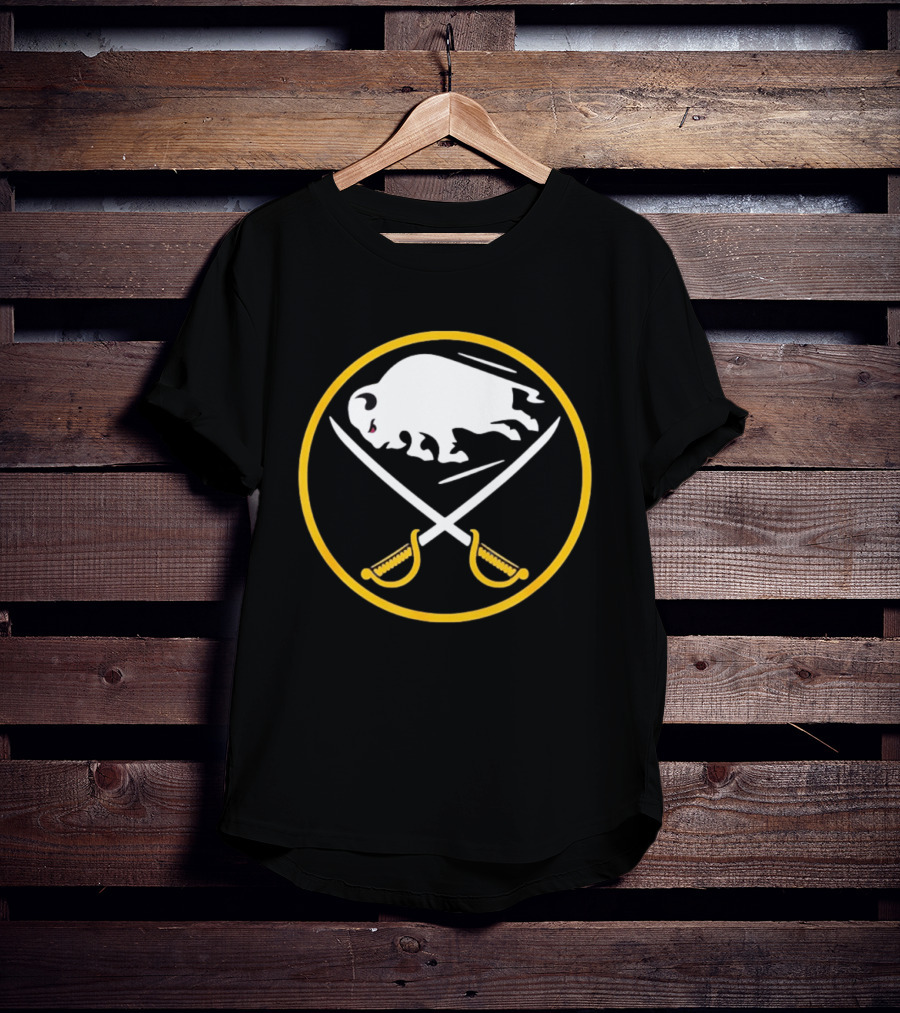 Buffalo Bills Sabres Crossed Swords Royal T-Shirt
