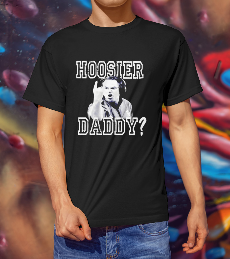 Curt Cignetti Hoosier Daddy Coach Gesture Indiana Fan T-Shirt