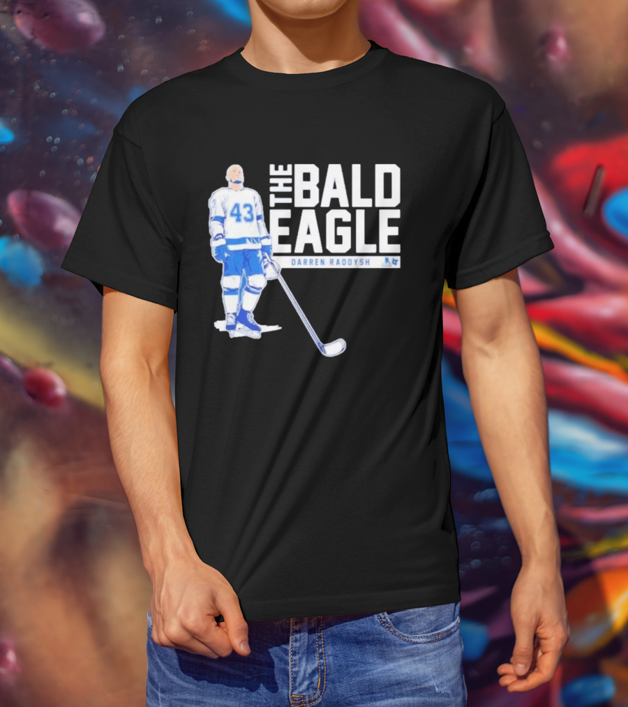 Darren Raddysh The Bald Eagle Number 43 Hockey Player T-Shirt