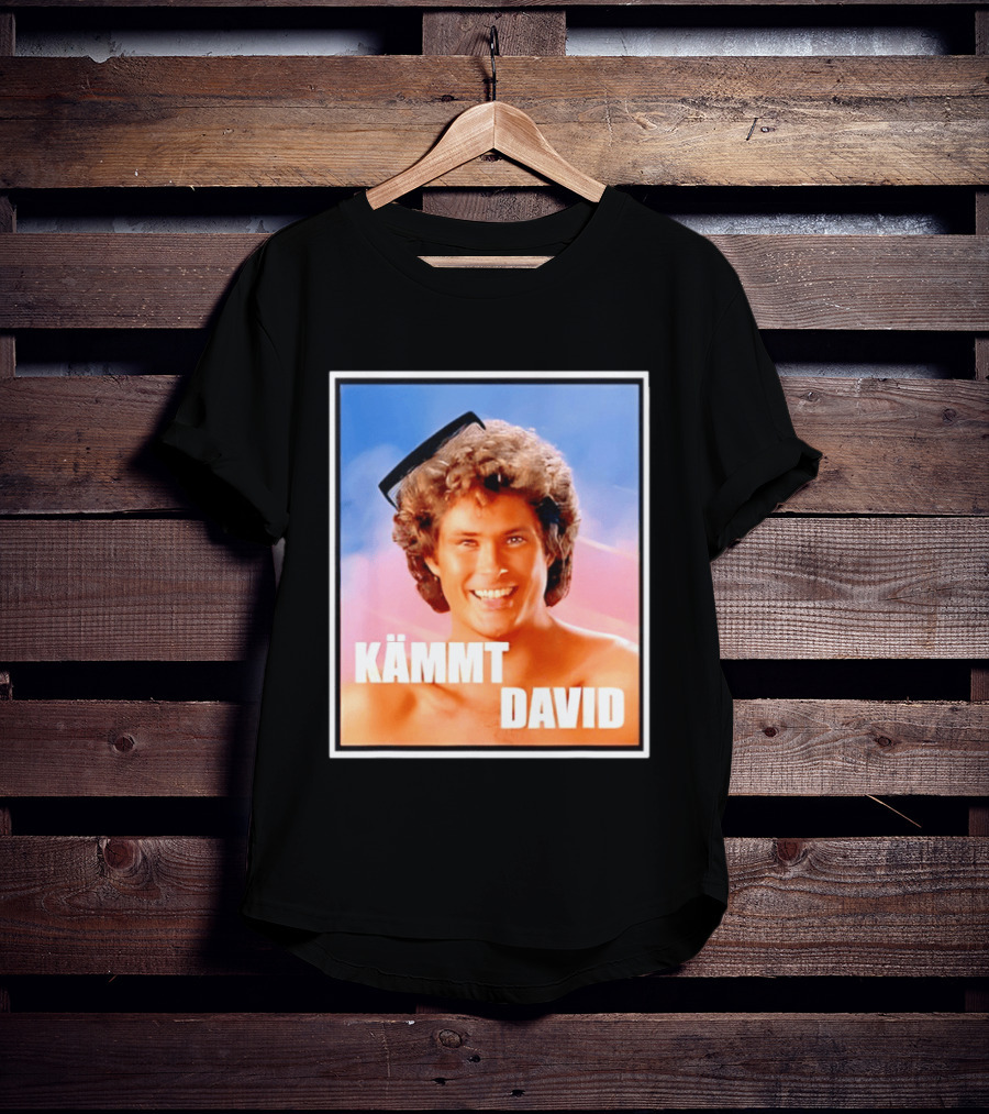 Kämmt David Lustiger Satire Spruch Retro Filmstar Kamm T-Shirt