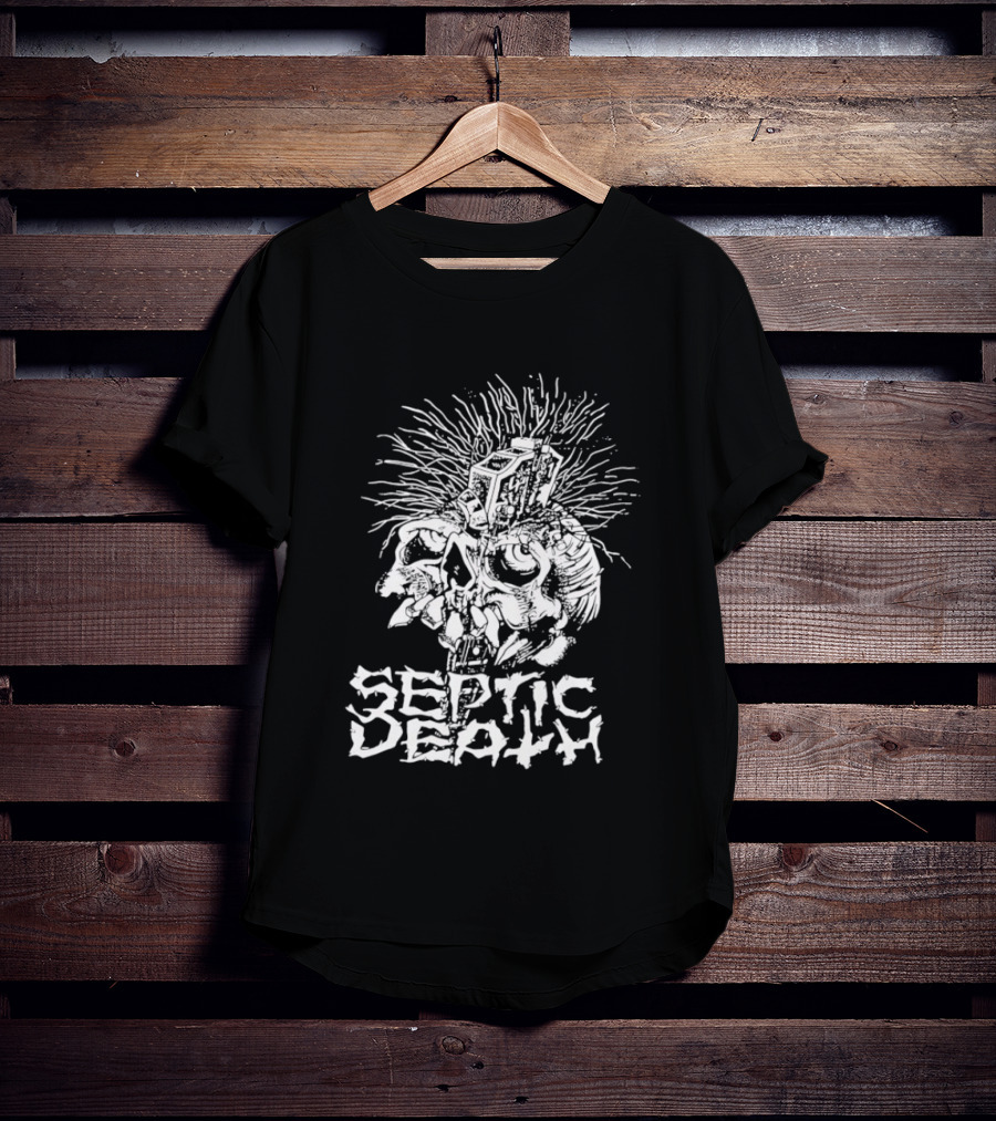 Septic Death Skull Art Punk T-Shirt