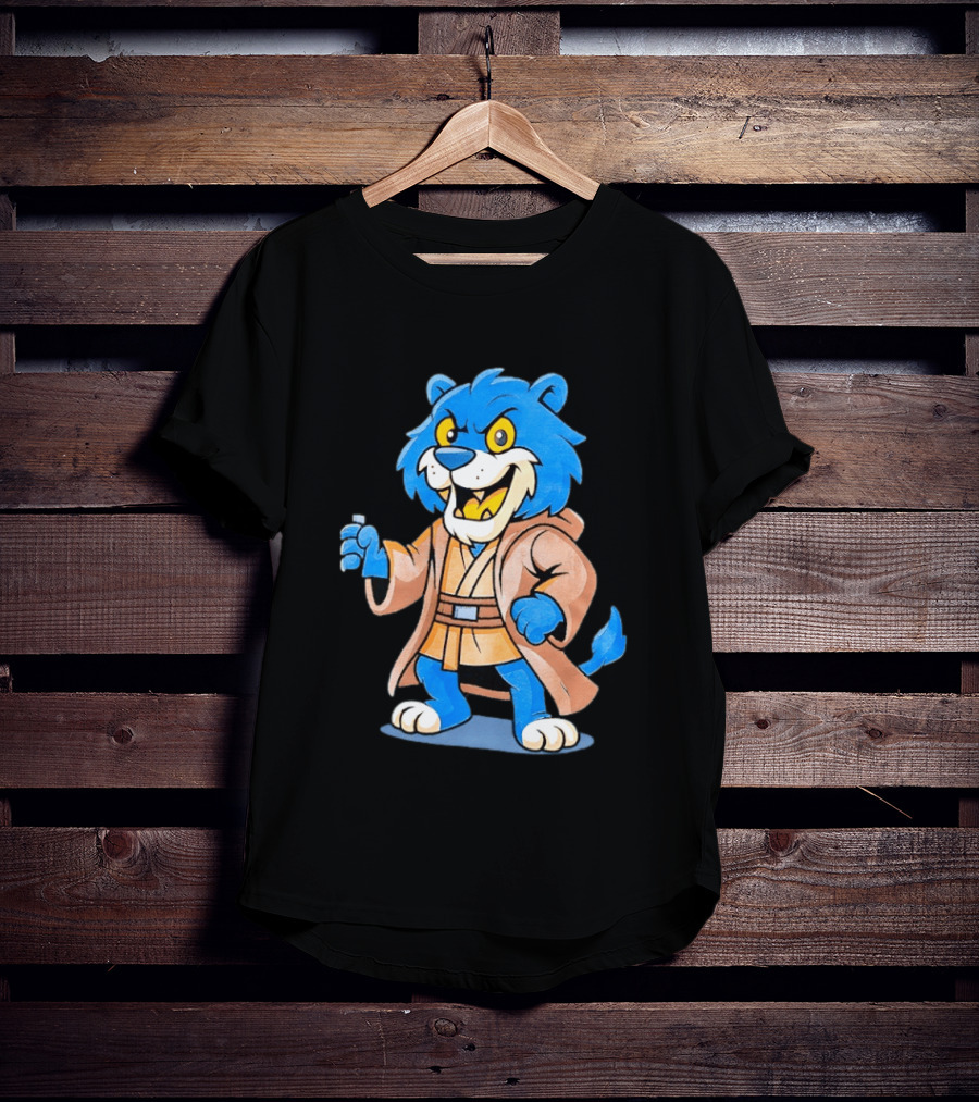 Star Wars Jedi Lion Wearing Robe New York Islanders Hockey T-Shirt