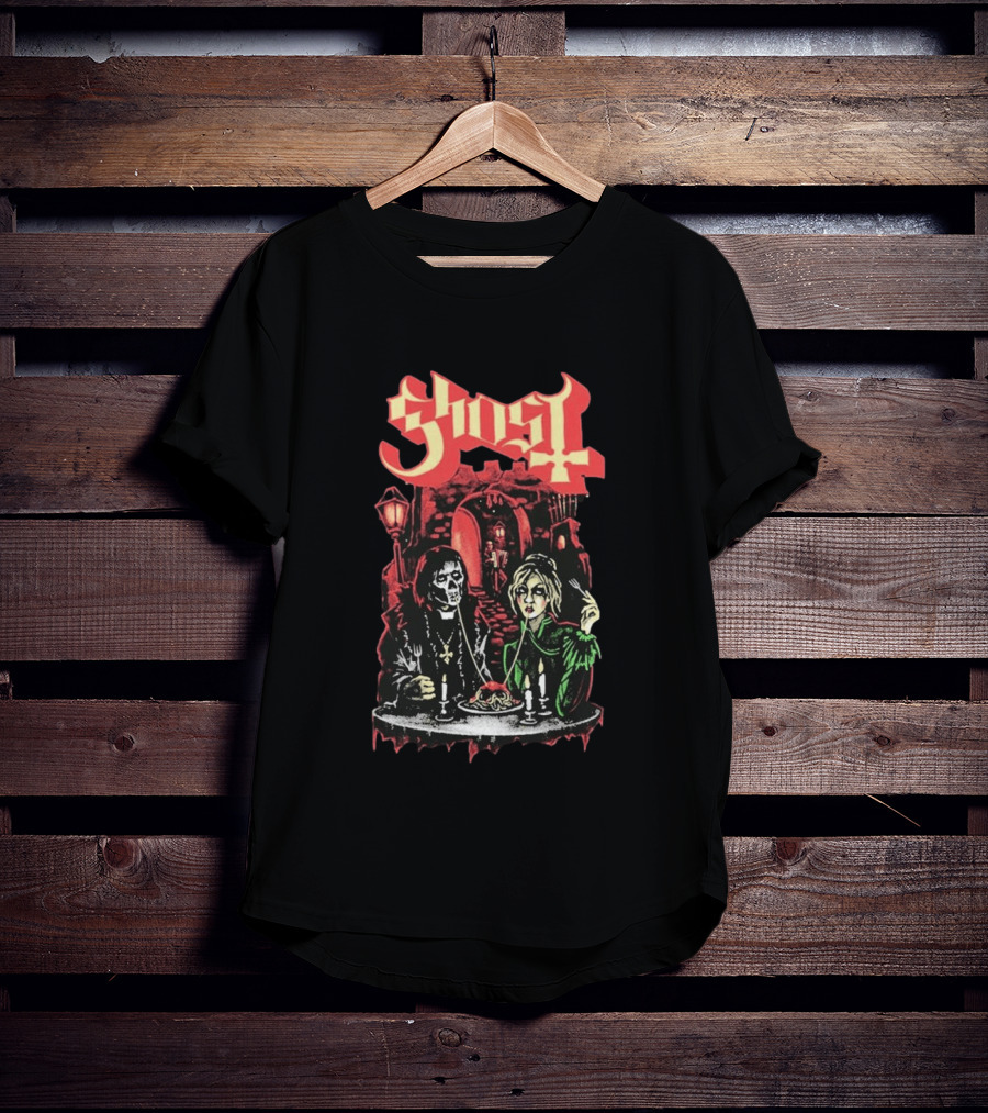 Ghost Valentine 2026 Exclusive Bella Notte Gothic Romance Dining Scene T-Shirt
