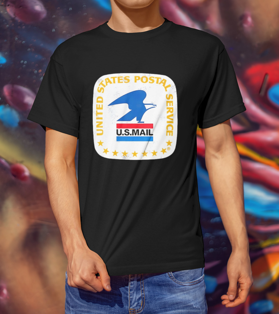 United States Postal Service US Mail Eagle Icon Vintage Look T-Shirt