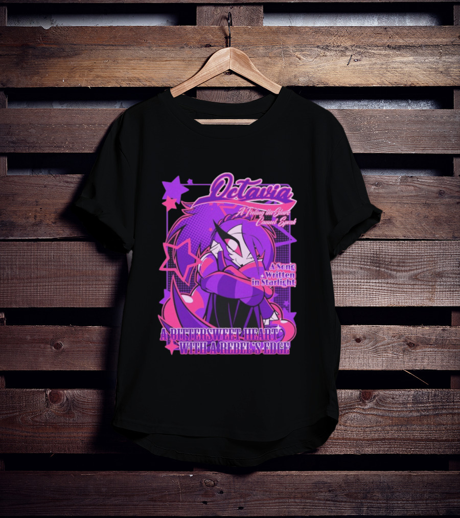 Octavia A Feeling The Stars Cannot Speak A Song Written In Starlight A Bittersweet Heart With A Rebel's Edge T-Shirt