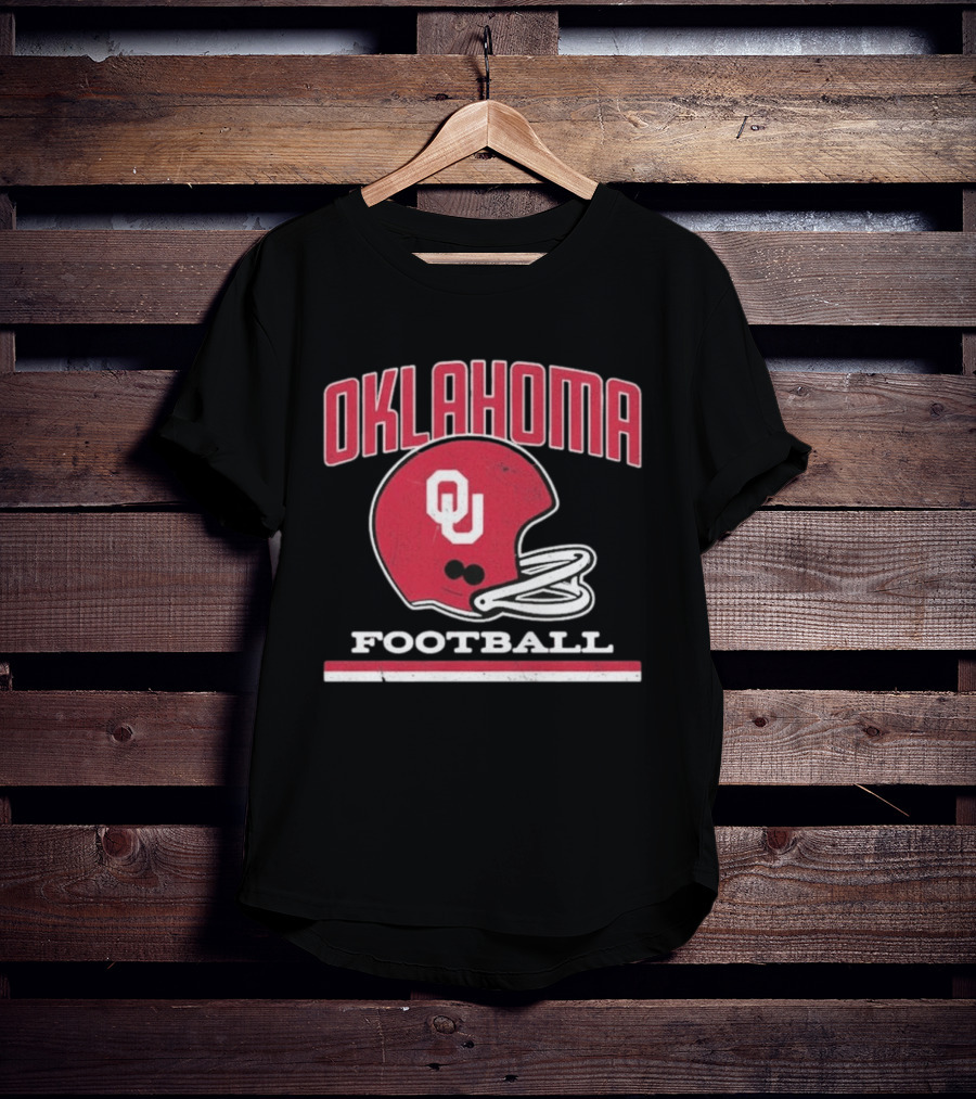 Oklahoma Sooners Football Helmet OU T-Shirt