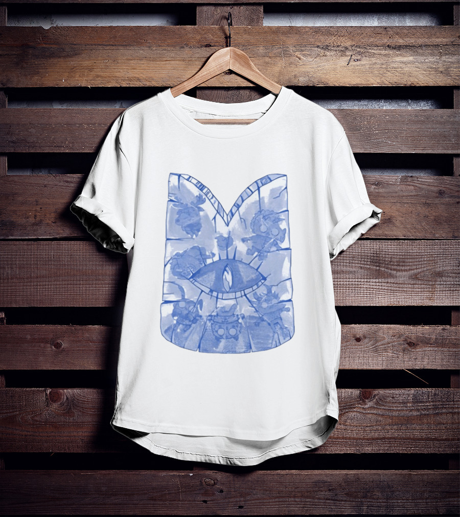 Cult Of The Lamb Ice Crown Eye Symbol Characters T-Shirt