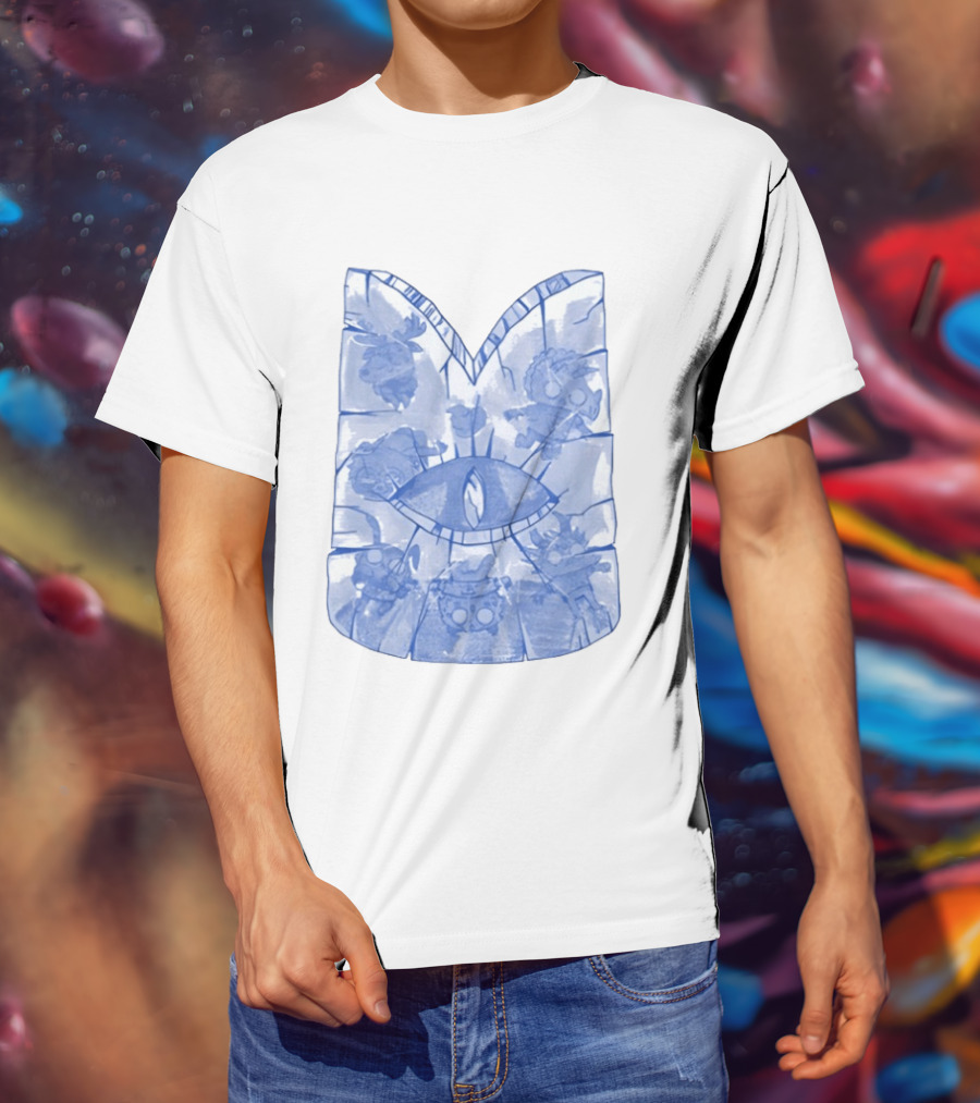 Cult Of The Lamb Ice Crown Eye Symbol Characters T-Shirt