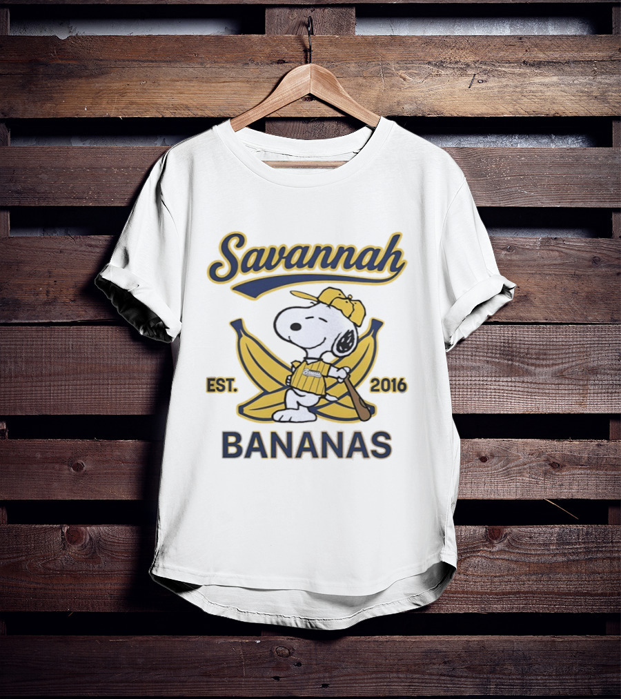Savannah Bananas Snoopy Banana Outfit EST 2016 T-Shirt