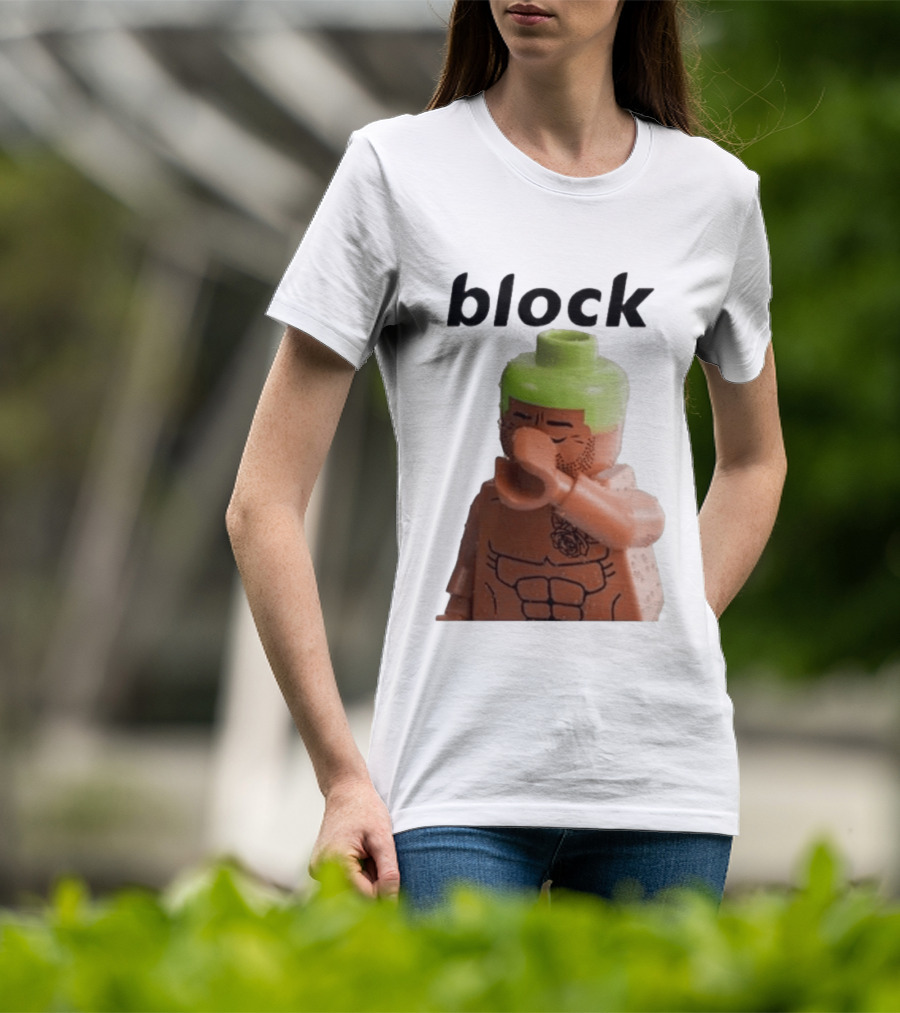 Block The Don Block LEGO Minifigure Style Dabbing Pose T-Shirt