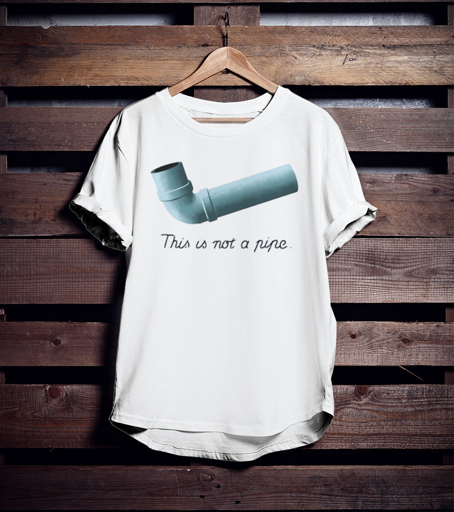 This Is Not A Pipe Surrealism Meme Twist T-Shirt