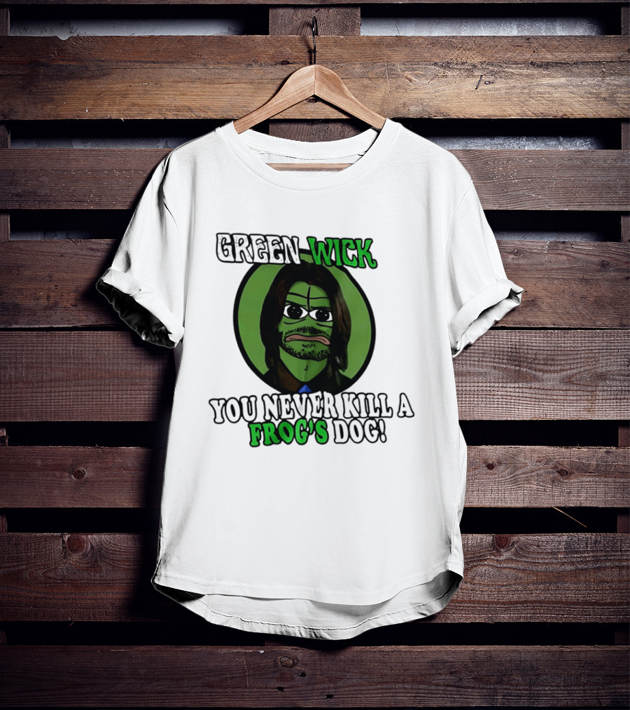 Green Wick You Never Kill A Frog's Dog T-Shirt