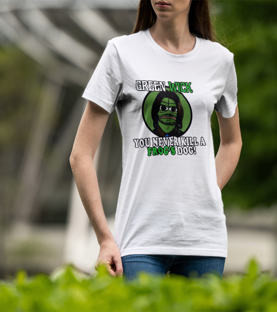 Green Wick You Never Kill A Frog's Dog T-Shirt