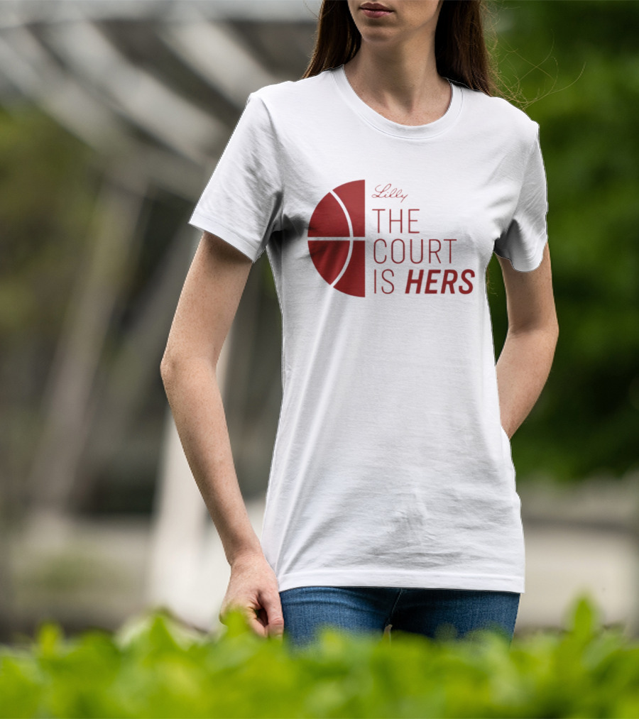 Lilly The Court Is Hers Basketball T-Shirt
