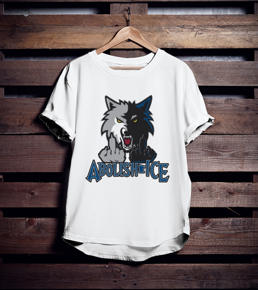 Minnesota Wolves Abolish Ice Wolves T-Shirt
