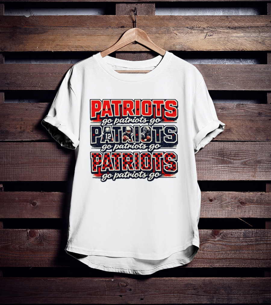 New England Patriots Go Patriots Go Football Game Day T-Shirt