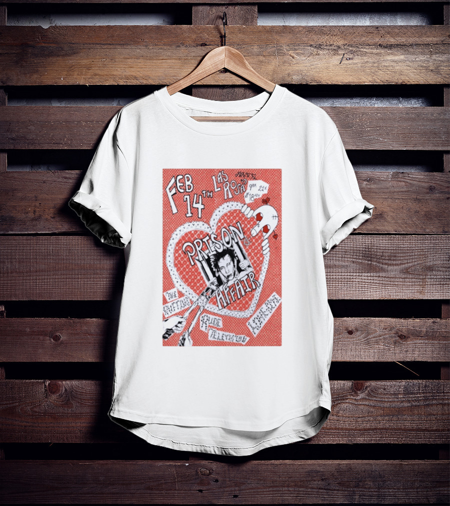 Prison Affair Tour Feb 14 Las Rosas Miami Live Music Event 2026 T-Shirt