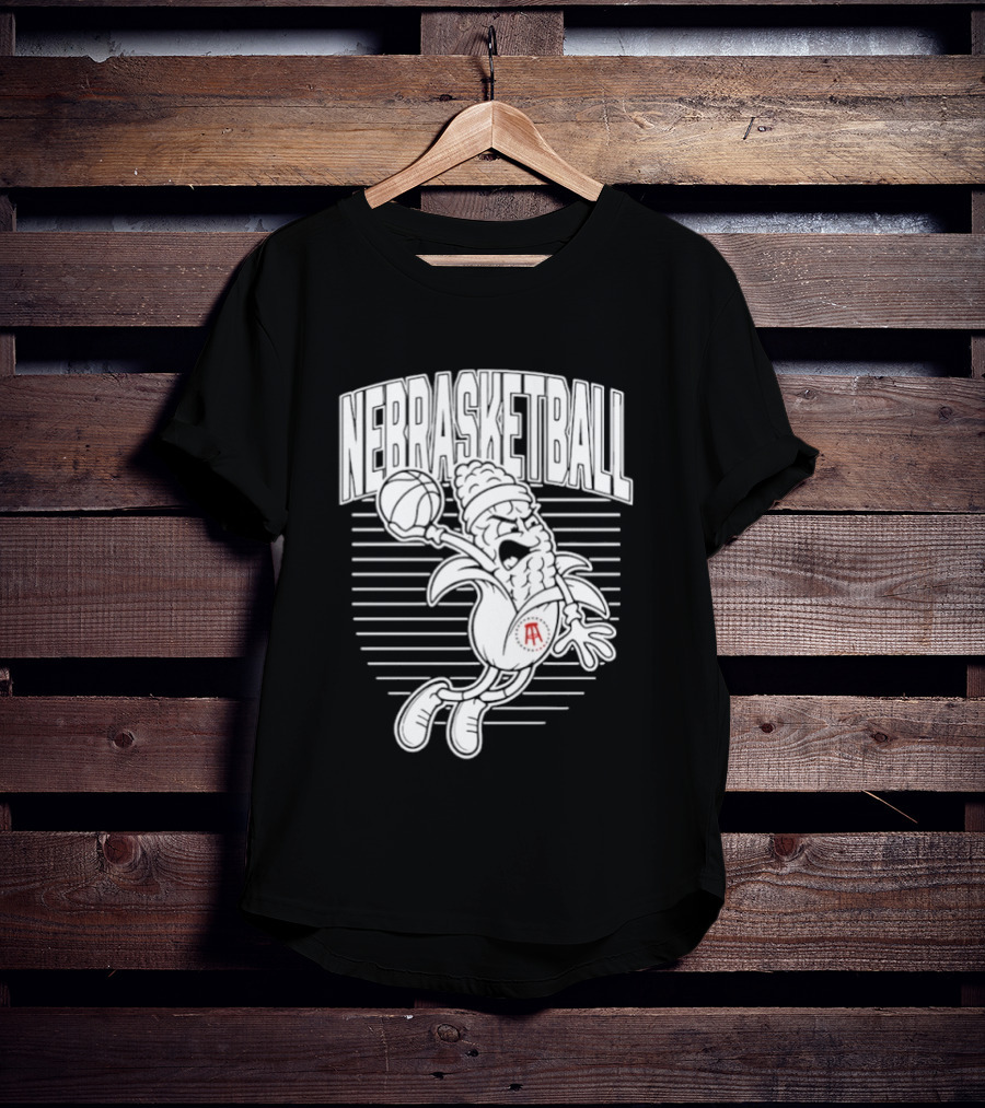 Nebraska Cornhuskers Basketball Slam Drunk Corn T-Shirt