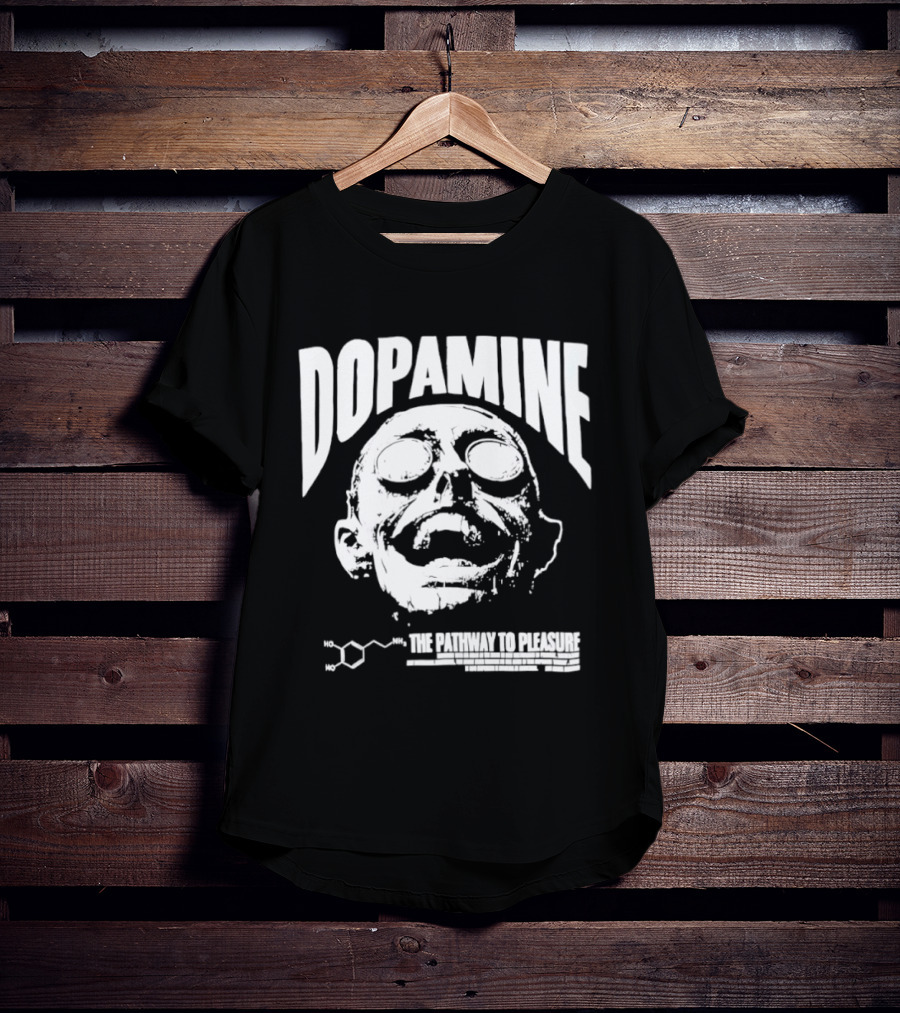 Dopamine The Pathway To Pleasure Molecular Formula Head T-Shirt