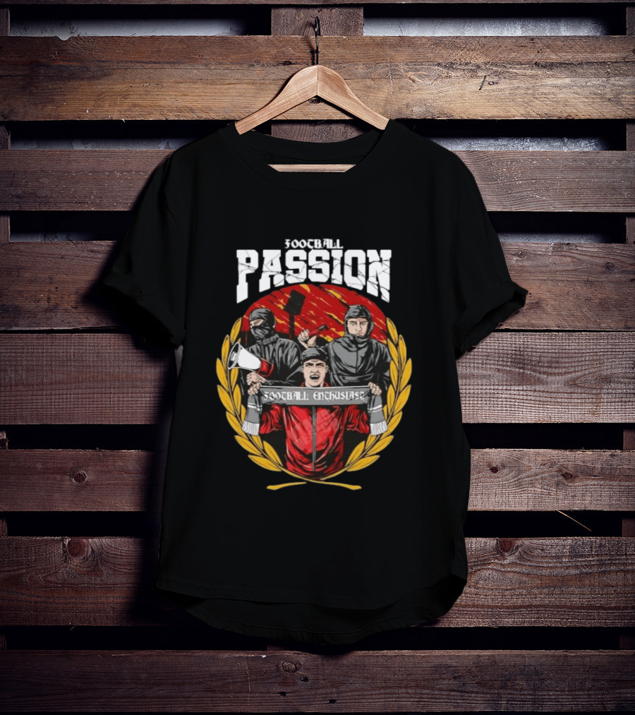 Football Passion Enthusiast Ultras Megaphone Flare Stadium T-Shirt