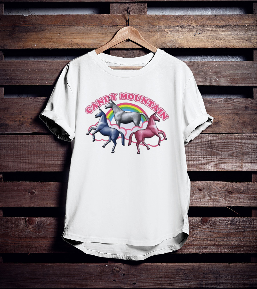 Candy Mountain Unicorns Rainbow Adventure Charlie The Unicorn T-Shirt