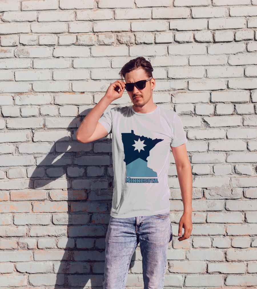 Minnesota Strong Star Map T-Shirt
