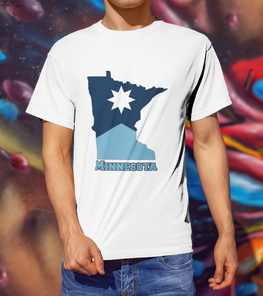 Minnesota Strong Star Map T-Shirt