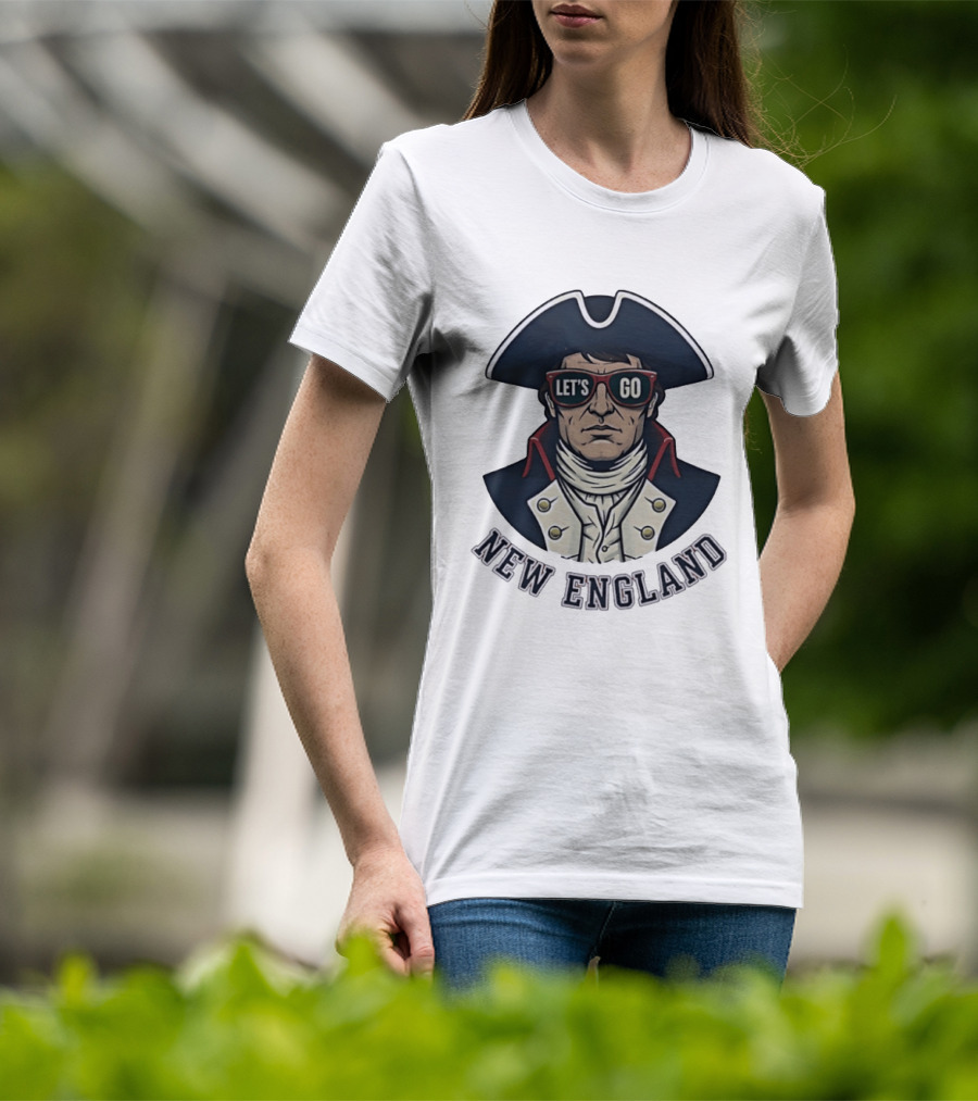 New England Patriots Let's Go American Patriot Football T-Shirt