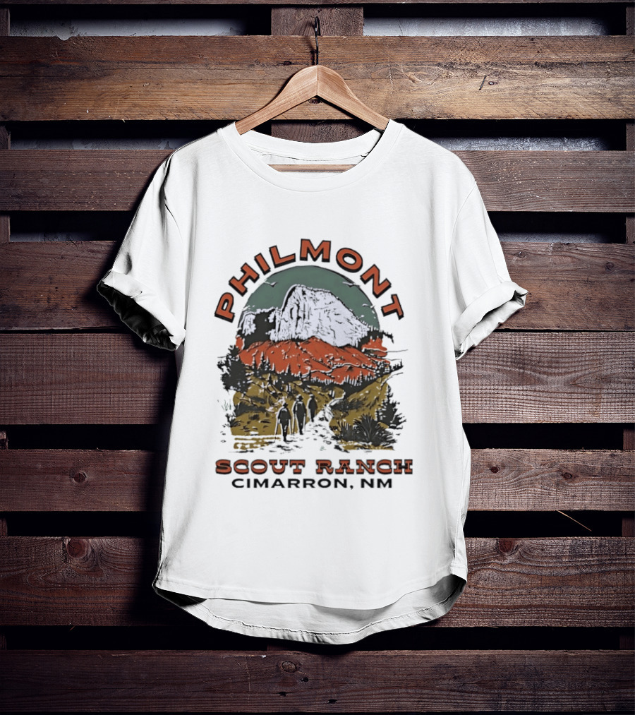 Philmont Scout Ranch Cimarron NM Iconic Mountain Landscape Adventure T-Shirt