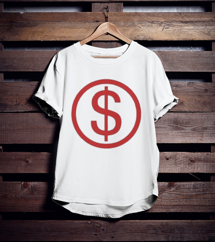 Slayyyter Red Dollar Sign Circle T-Shirt