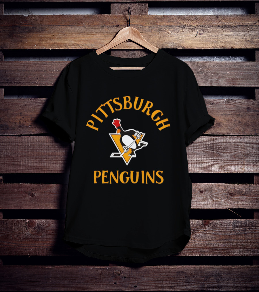 Pittsburgh Penguins Vintage Hockey Style McGraw T-Shirt