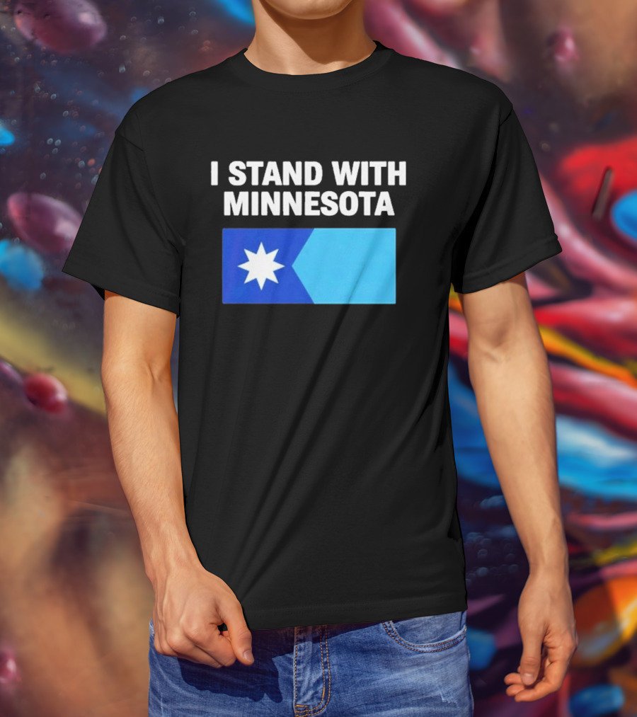I Stand With Minnesota Flag Minnesota Strong T-Shirt