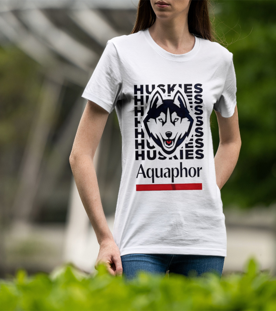 Uconn Huskies Basketball Aquaphor Huskies T-Shirt