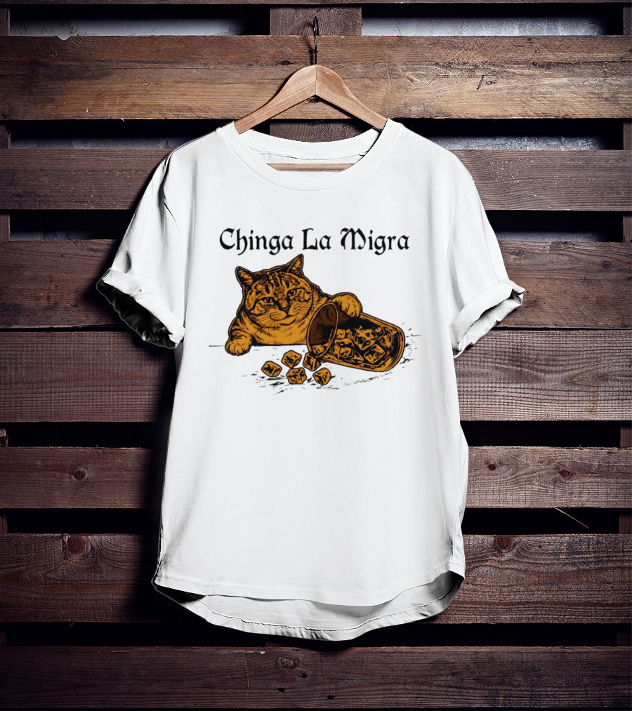 Chinga La Migra Cat Anti ICE Protest Political T-Shirt