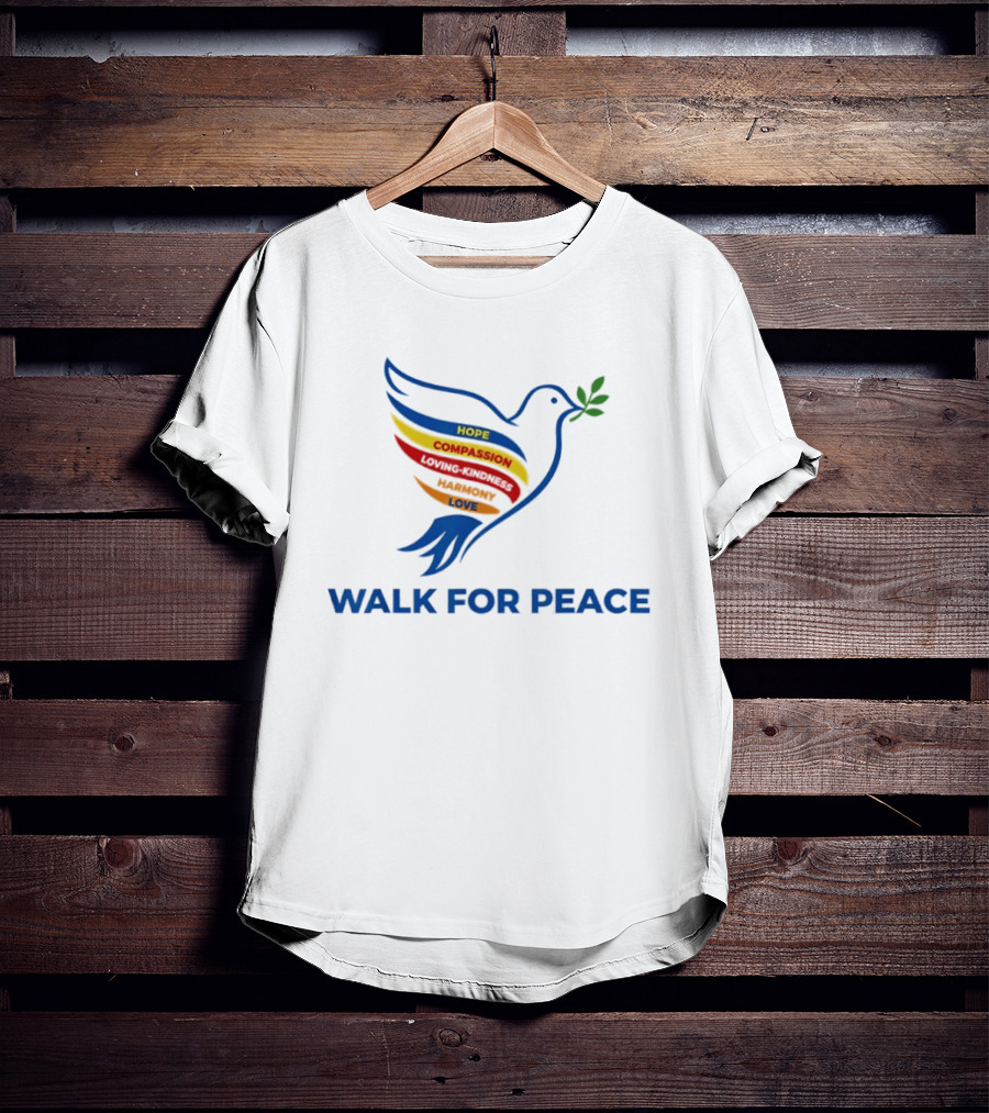 Walk For Peace Hope Compassion Love Dove T-Shirt