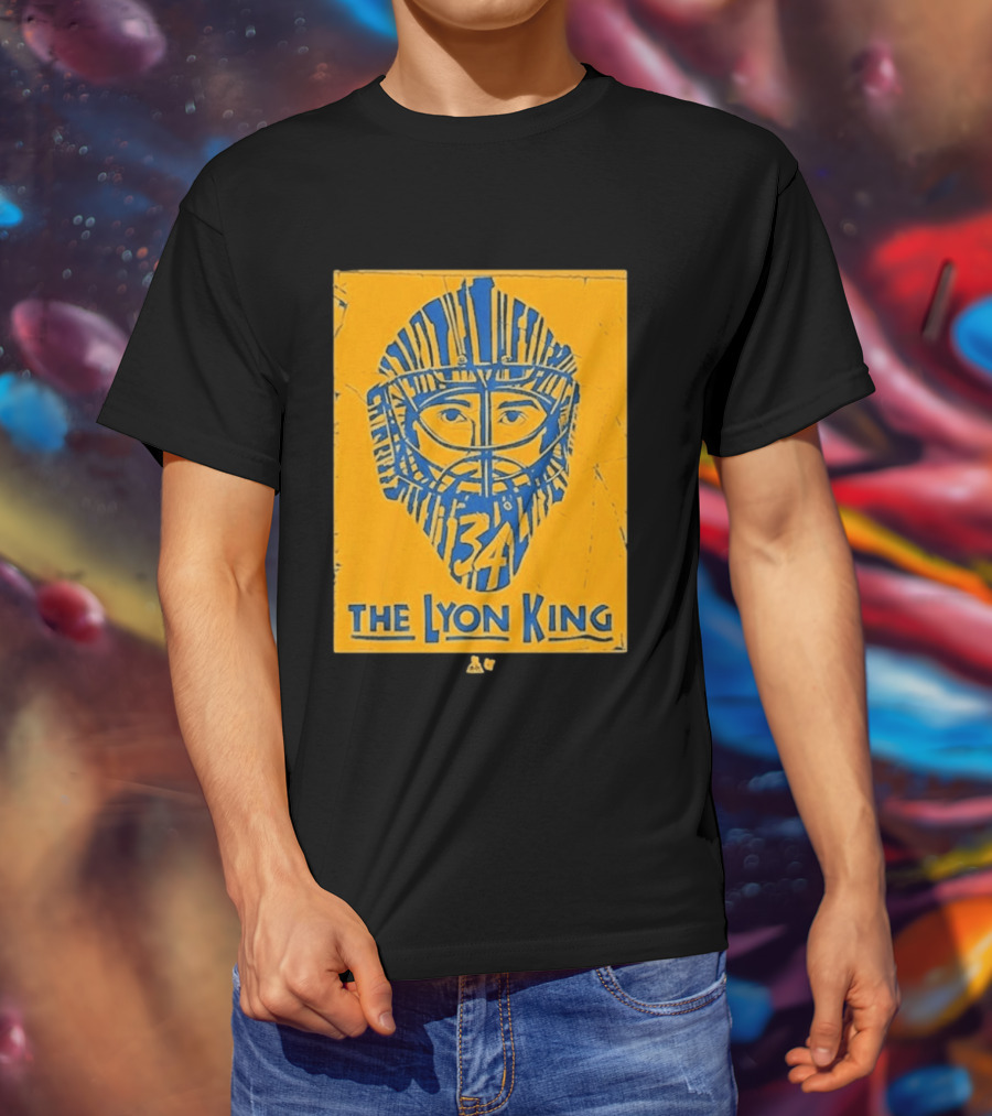 The Lyon King 34 Hockey Mask T-Shirt