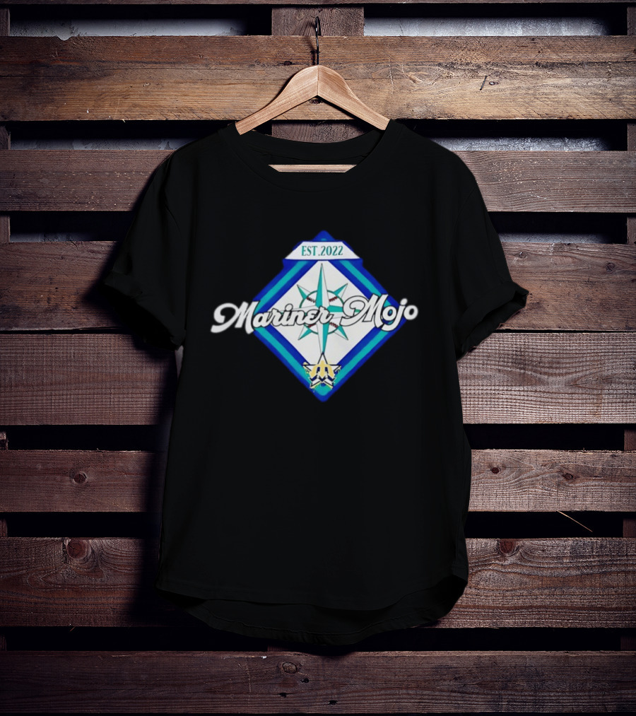 Seattle Mariners Mariner Mojo Est 2022 Compass Baseball T-Shirt