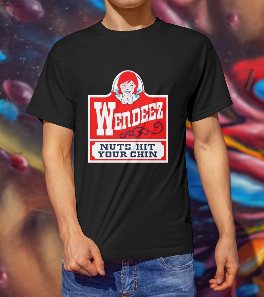Wendeez Nuts Hit Your Chin Retro Fast Food T-Shirt